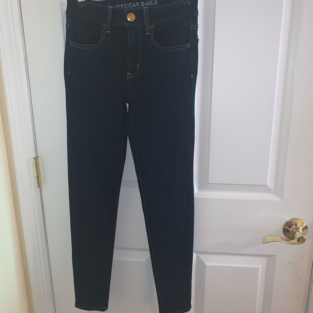 American Eagle Dark Wash Jeggings size 2